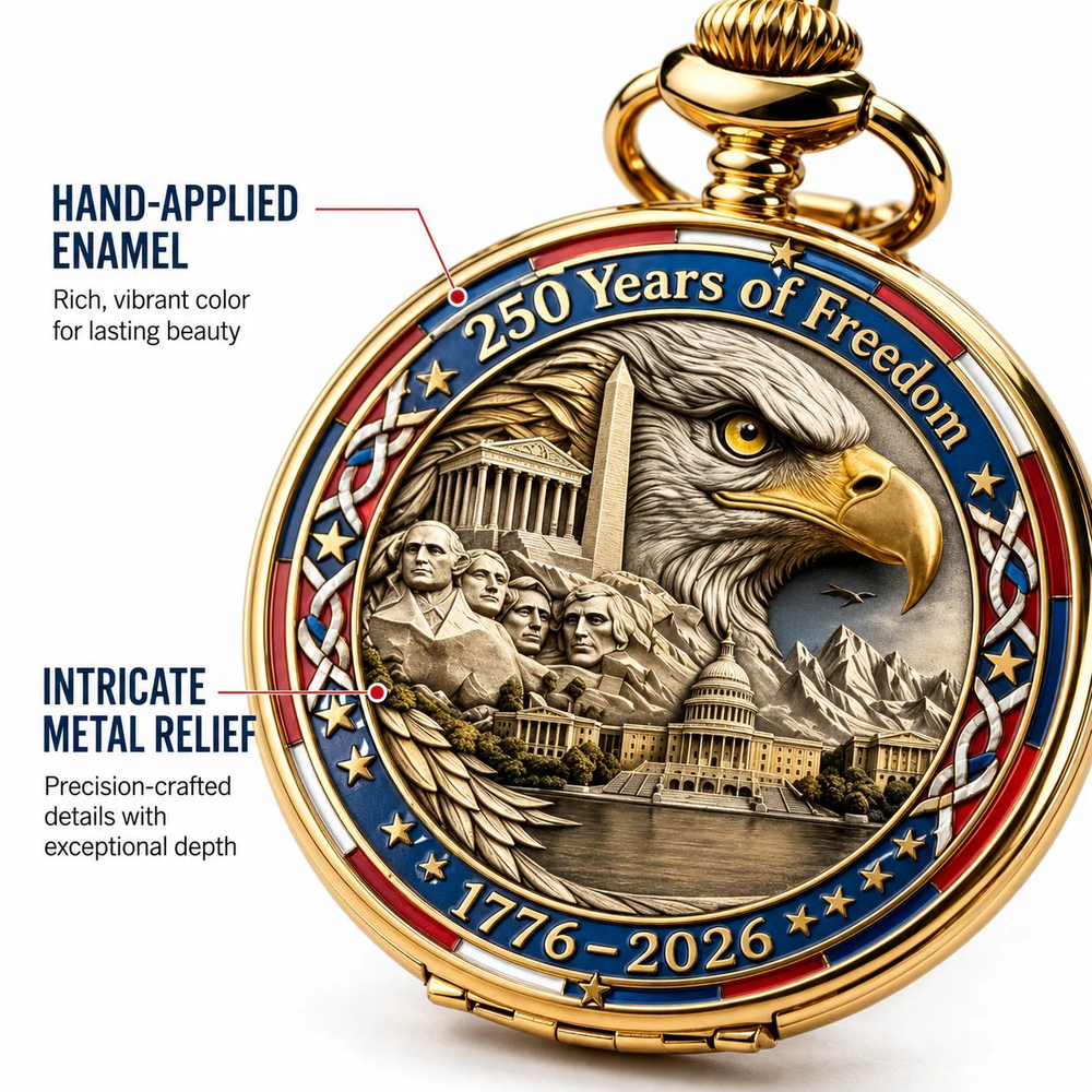 ⏳ ONLY 72 HOURS LEFT: USA 250TH POCKET WATCH ⏳