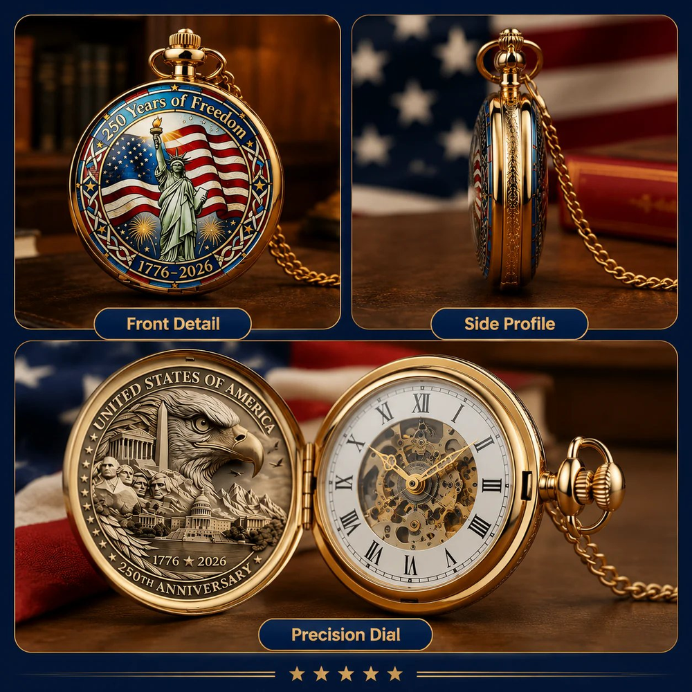 ⏳ ONLY 72 HOURS LEFT: USA 250TH POCKET WATCH ⏳